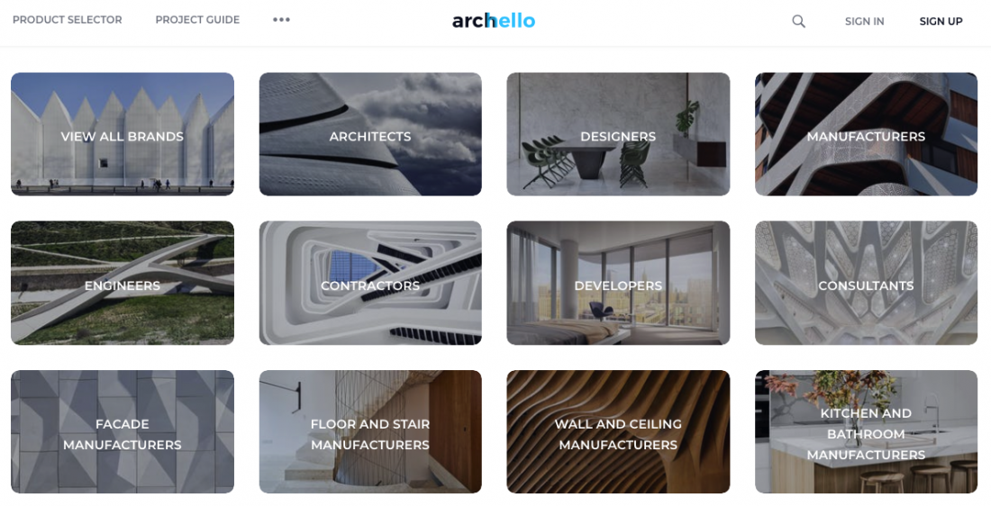 archello-brands-1100x562 Case Study: Archello – a platform for designers and architects