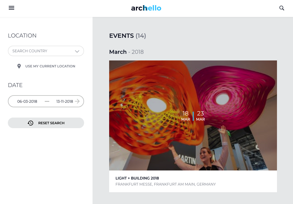 archello-events Case Study: Archello – a platform for designers and architects