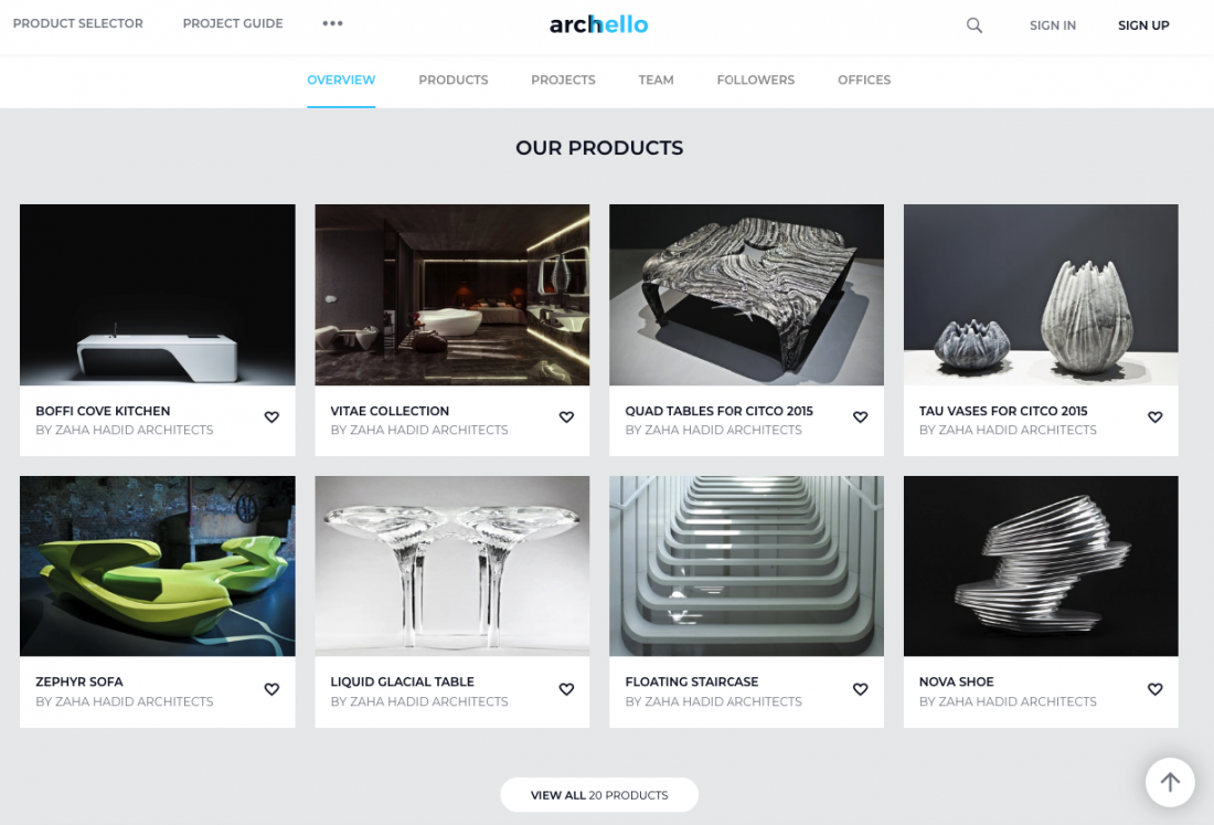 brand-page-products-1100x747 Case Study: Archello – a platform for designers and architects