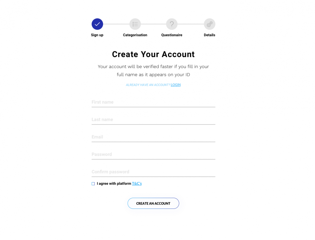white label crowdfunding account registration