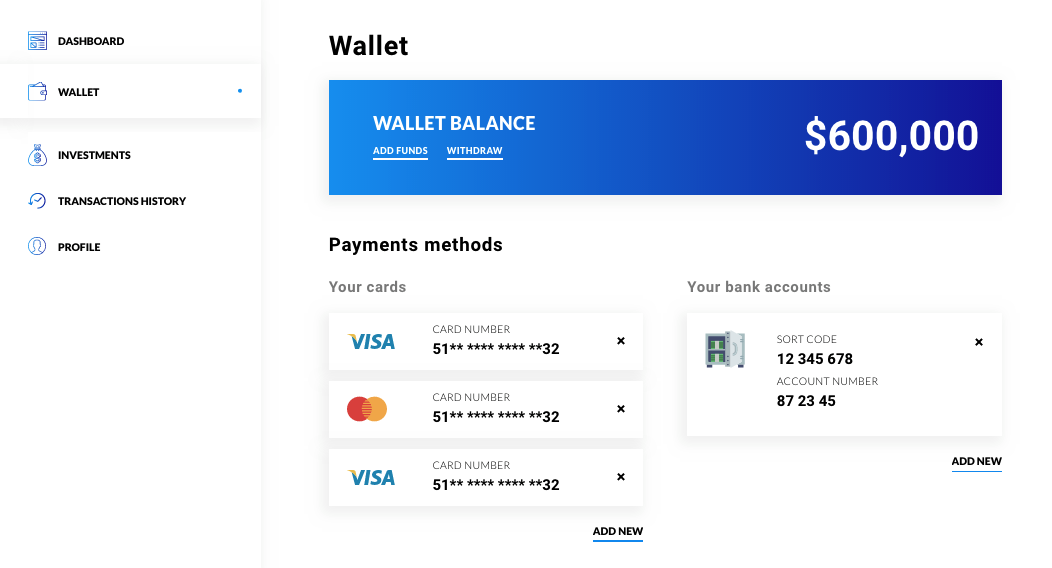 investor-dashboard-wallet Benefits of using a white-label crowdfunding software for your business