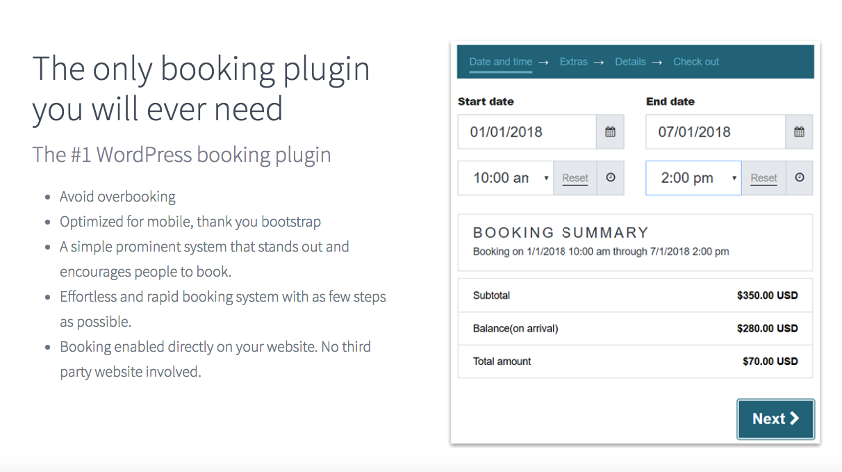 calendarista hotelreservation