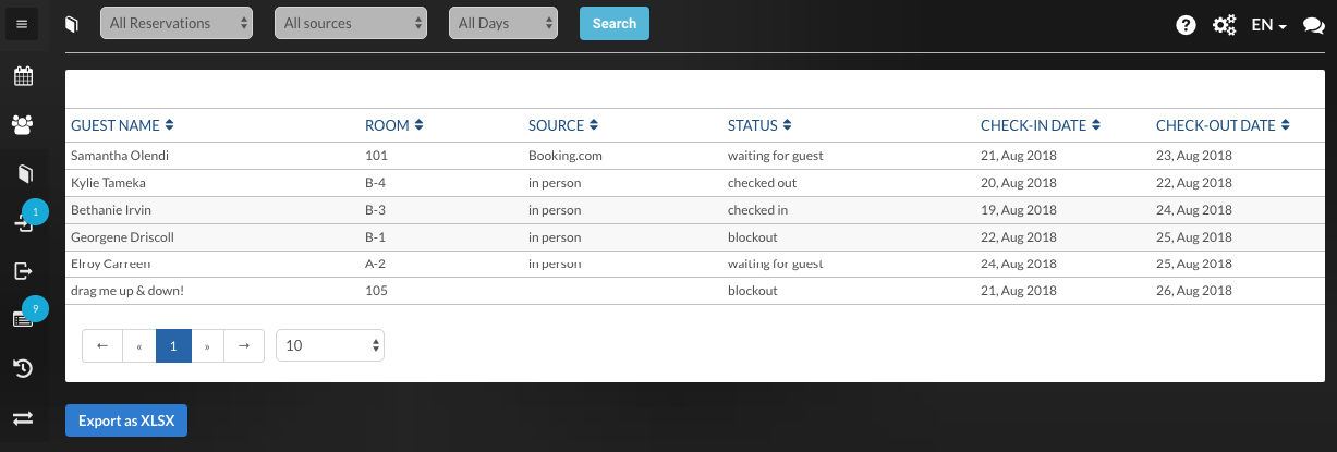 características de um site de reserva de hotel wordpress switch