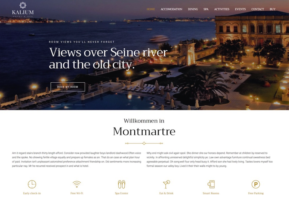  sitio web de reservas de hotel con wordpress