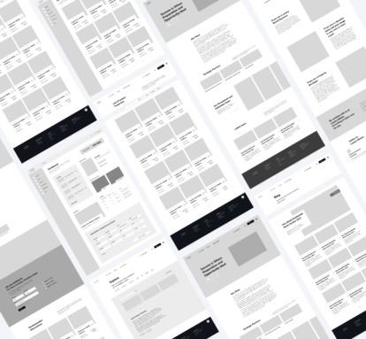 Luxury Shares website wireframes