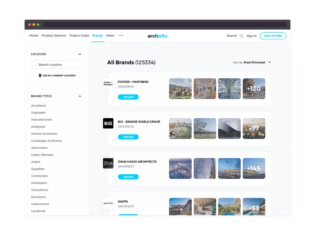 Archello — social network for architects | JustCoded