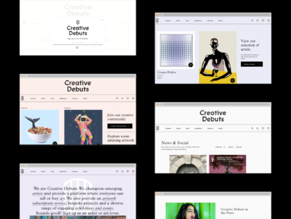 Creative Debuts website screenshot