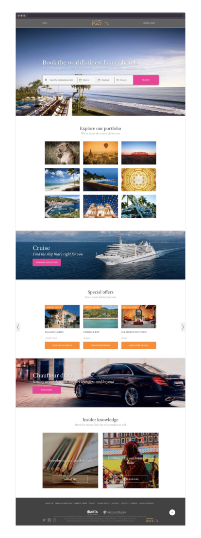 LuxuryBARED homepage