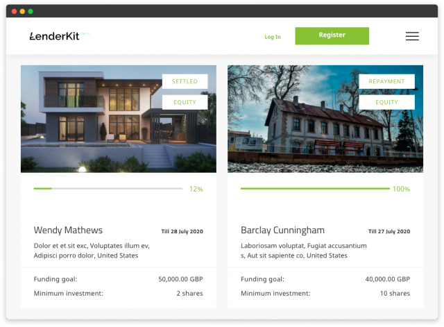 LenderKit-frontend-640x471 How to create your own crowdfunding platform: feature and software guide