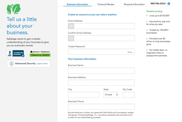 kabbage-signup-640x428 5 benefits of P2P lending for startups