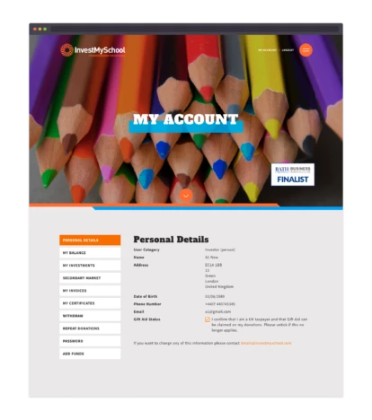 InvestMySchool - investor